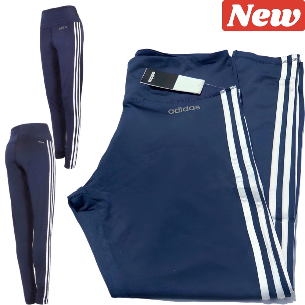 🆕 Adidas High waisted Trio training pants Navy
